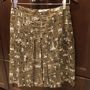 Moschino Cheap and Chic Pleated Silk Skirt
